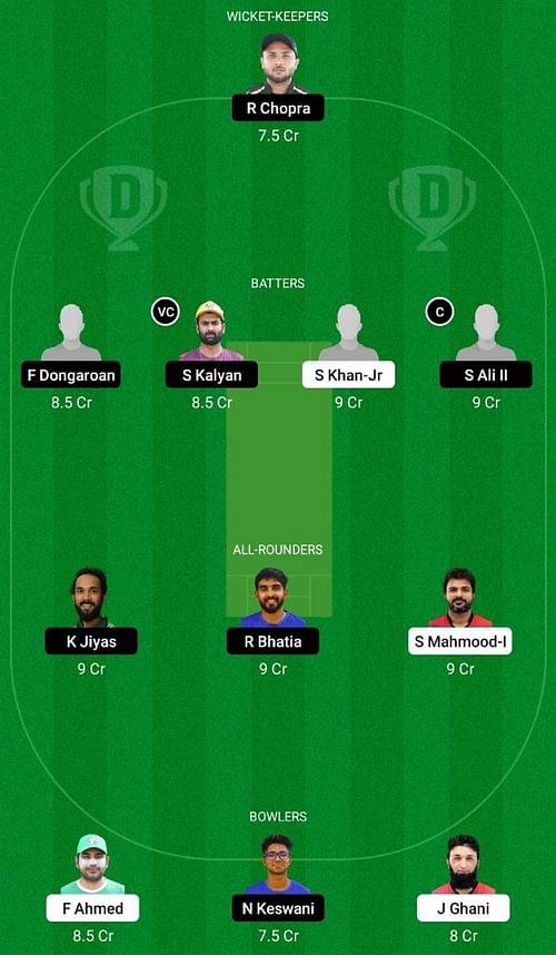 TVS vs ACE Dream11 Prediction Team, Match 17, Head to Head League