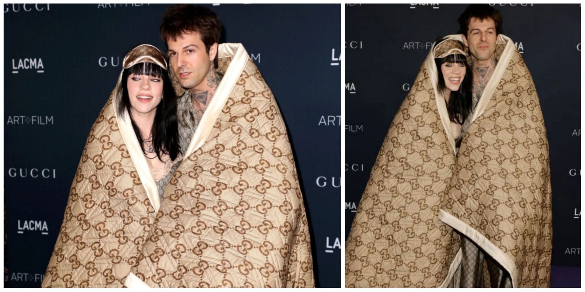 Billie and beau Jessie seen sporting all-Gucci as they make their debut red carpet appearance. (Image via Getty Images)