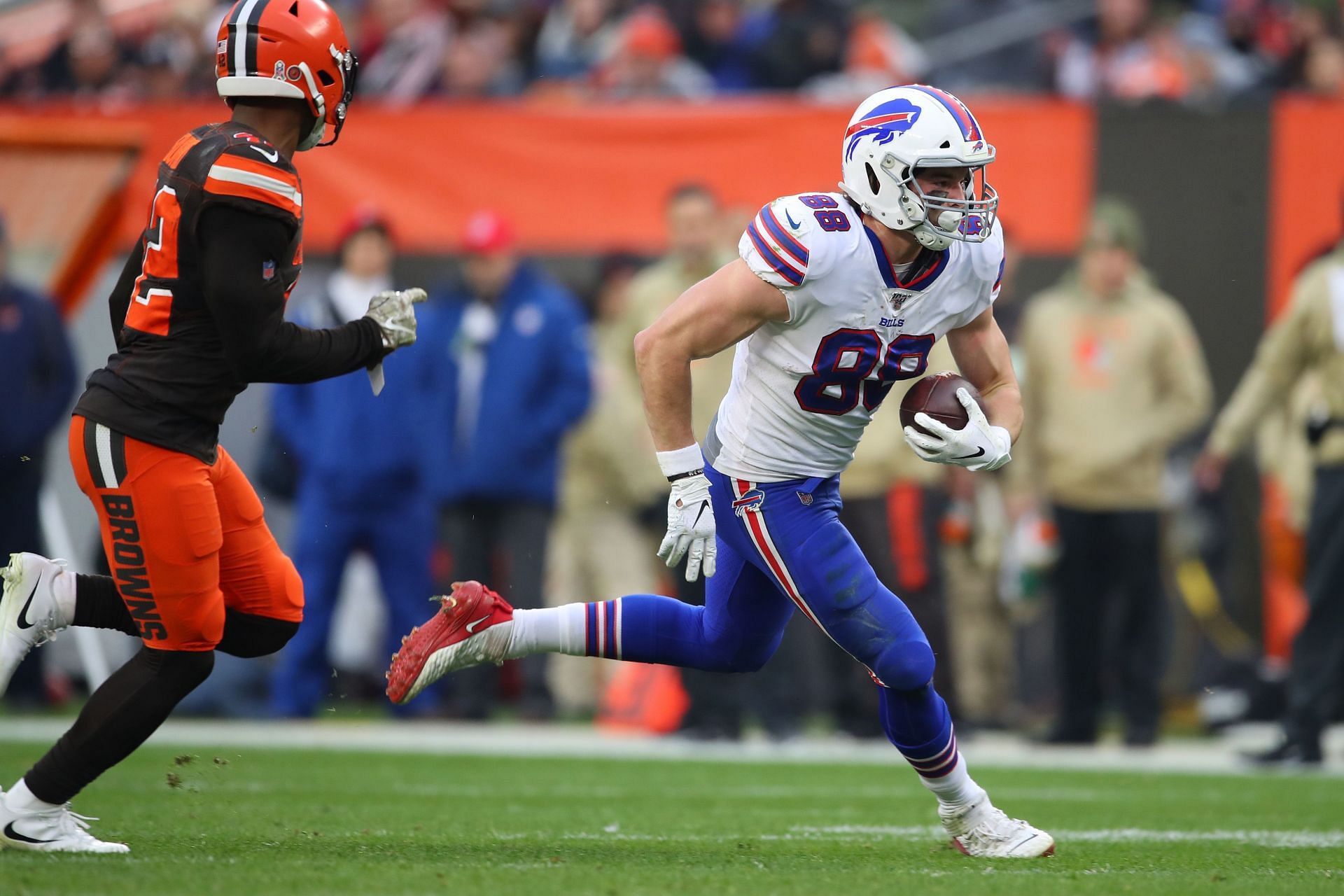 Rochester woman pounces on football Bills' Josh Allen threw into stands