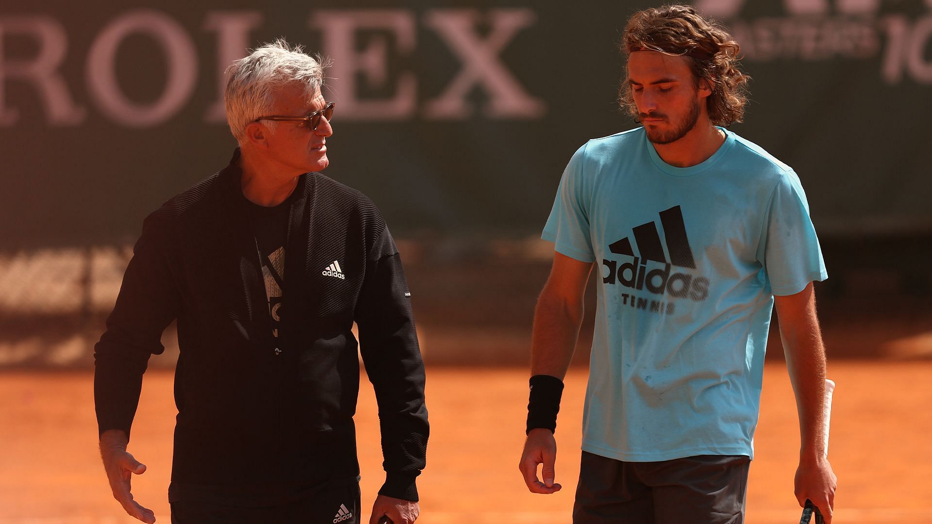 Apostolos Tsitsipas (L) and Stefanos Tsitsipas