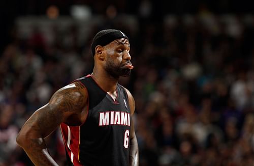 LeBron James with the Miami Heat