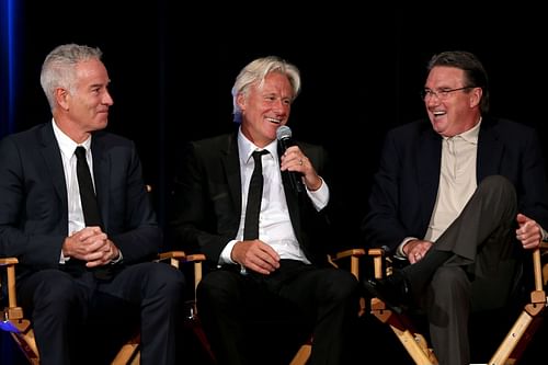 Jimmy Connors with Bjorn Borg and John McEnroe