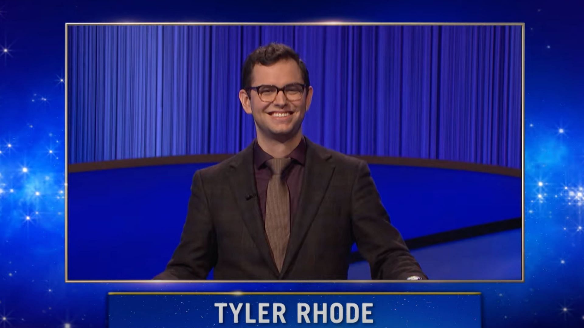 Tyler Rhode: Tonight&#039;s winner (Image via Jeopardy)