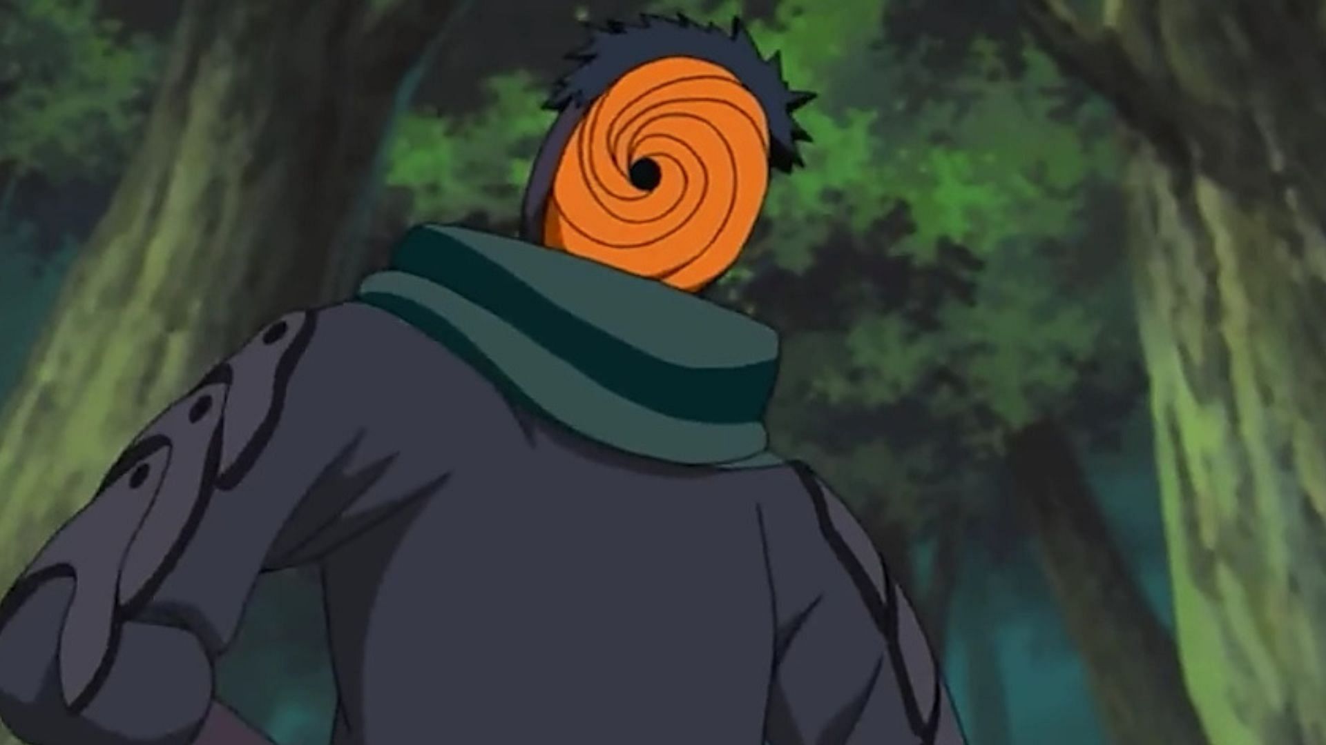 Obito wearing his signature mask as seen in the Naruto anime (Image via Masashi Kishimoto/Studio Pierrot)