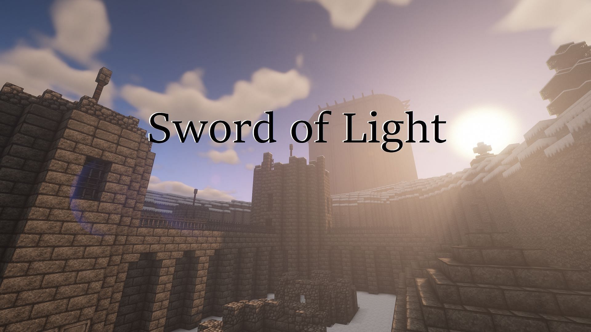 Sword of Light&#039;s official logo (Image via Spaniel/Minecraft Maps)