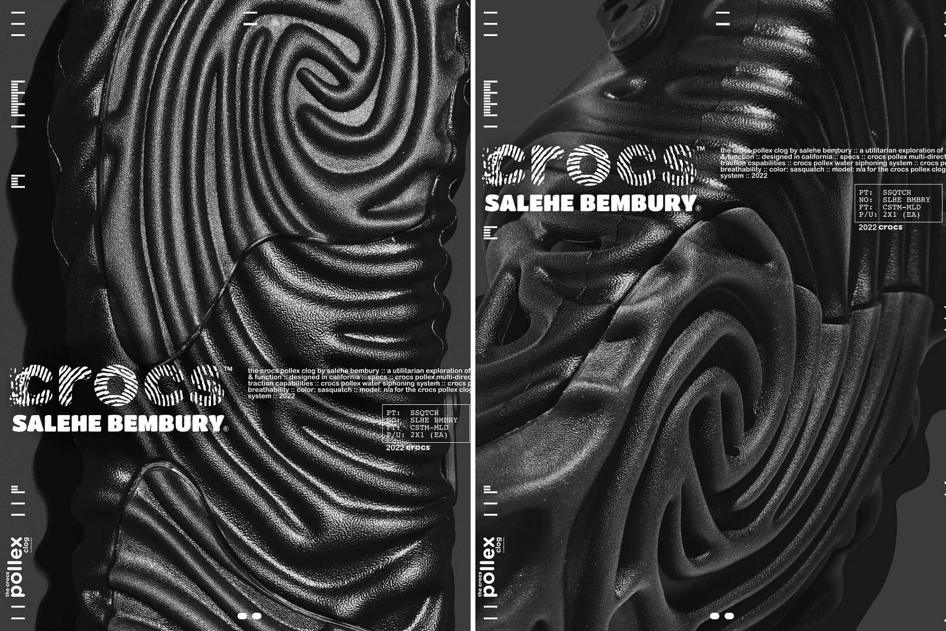 Salehe Bembury x Crocs Pollex Clog &quot;Sasquatch&quot; (Image via @salehebembury / Instagram)