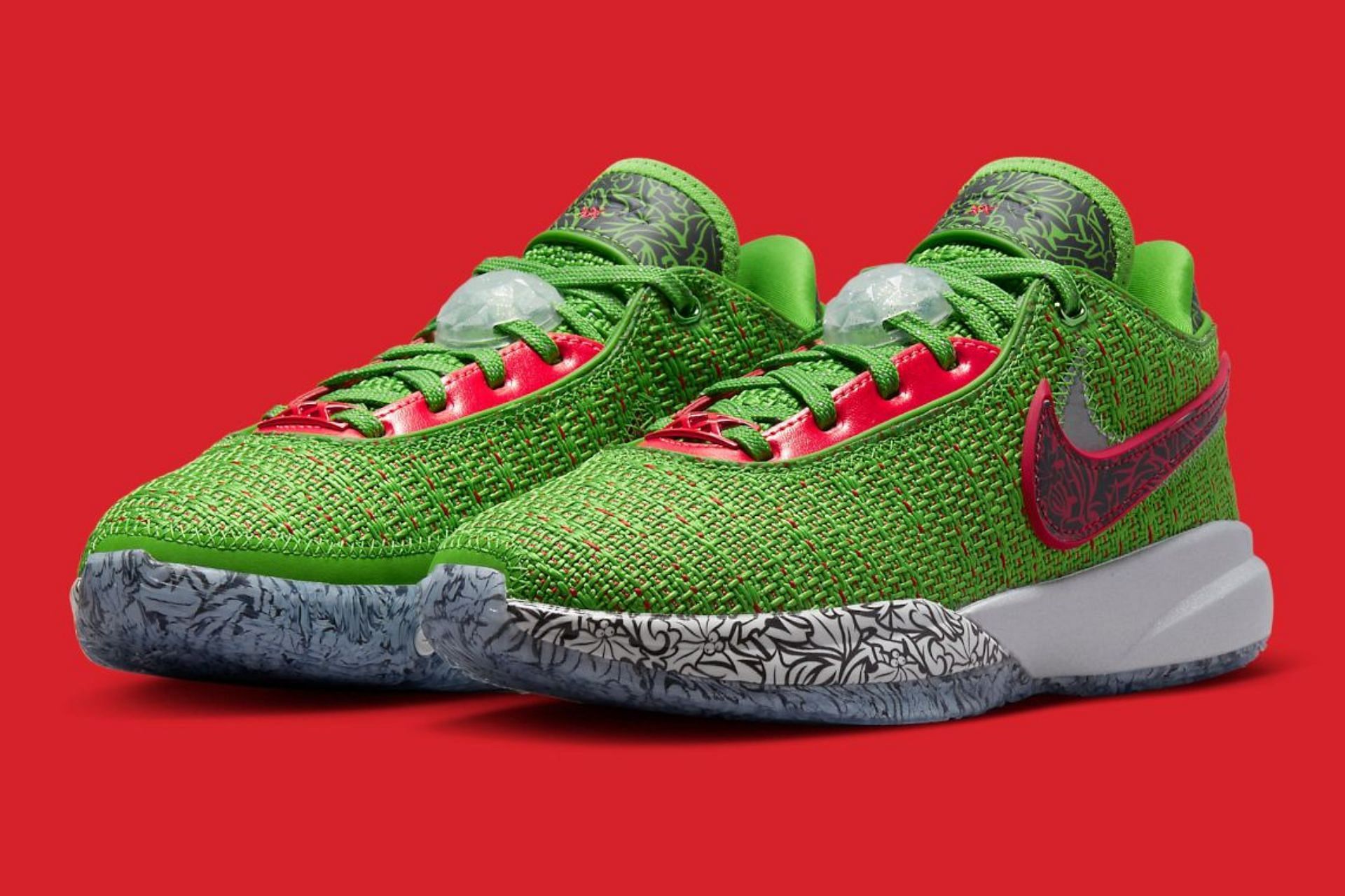Nike LeBron 20 Christmas colorway (Image via Nike)