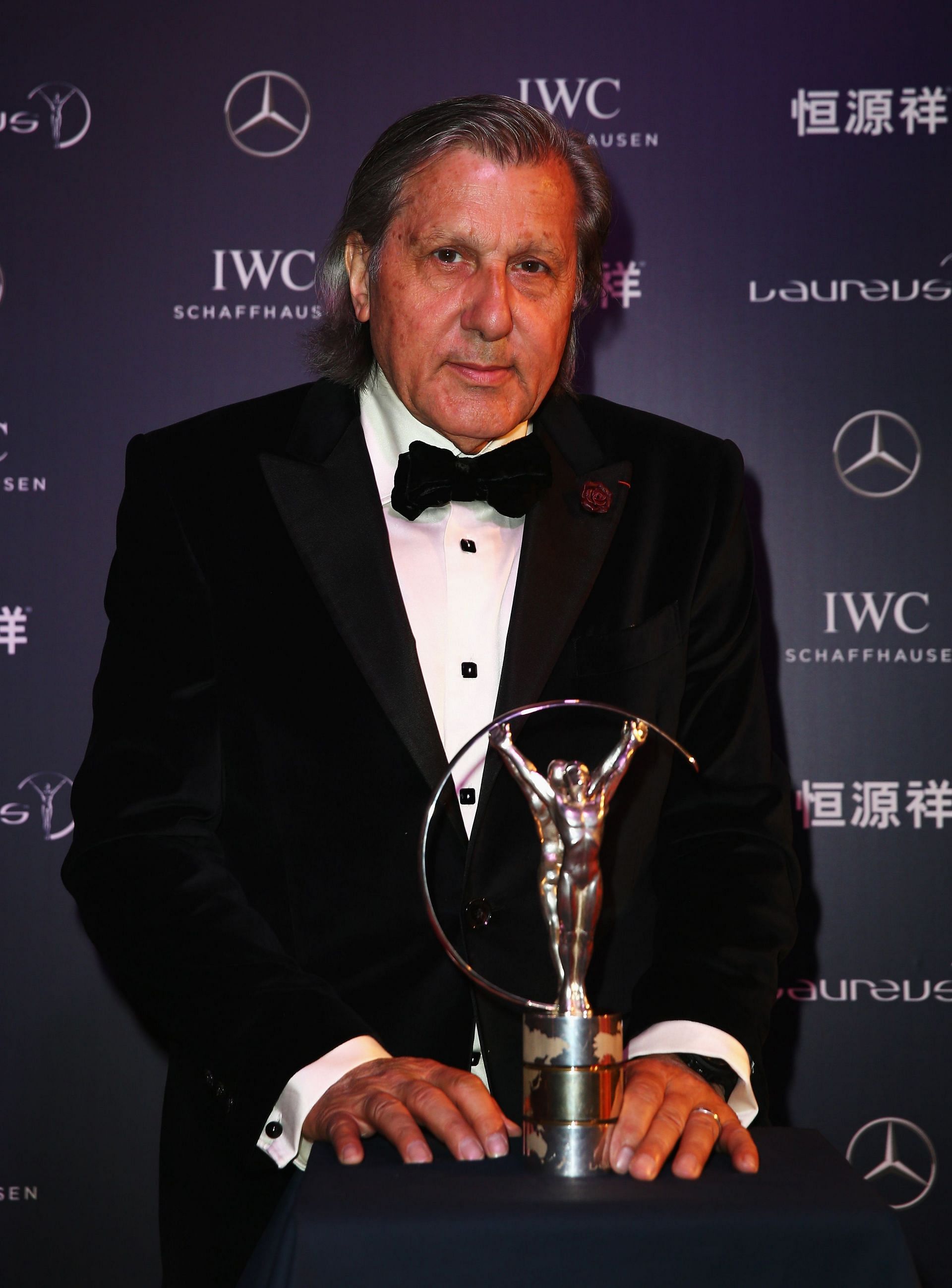 Ilie Nastase at the 2015 Laureus awards