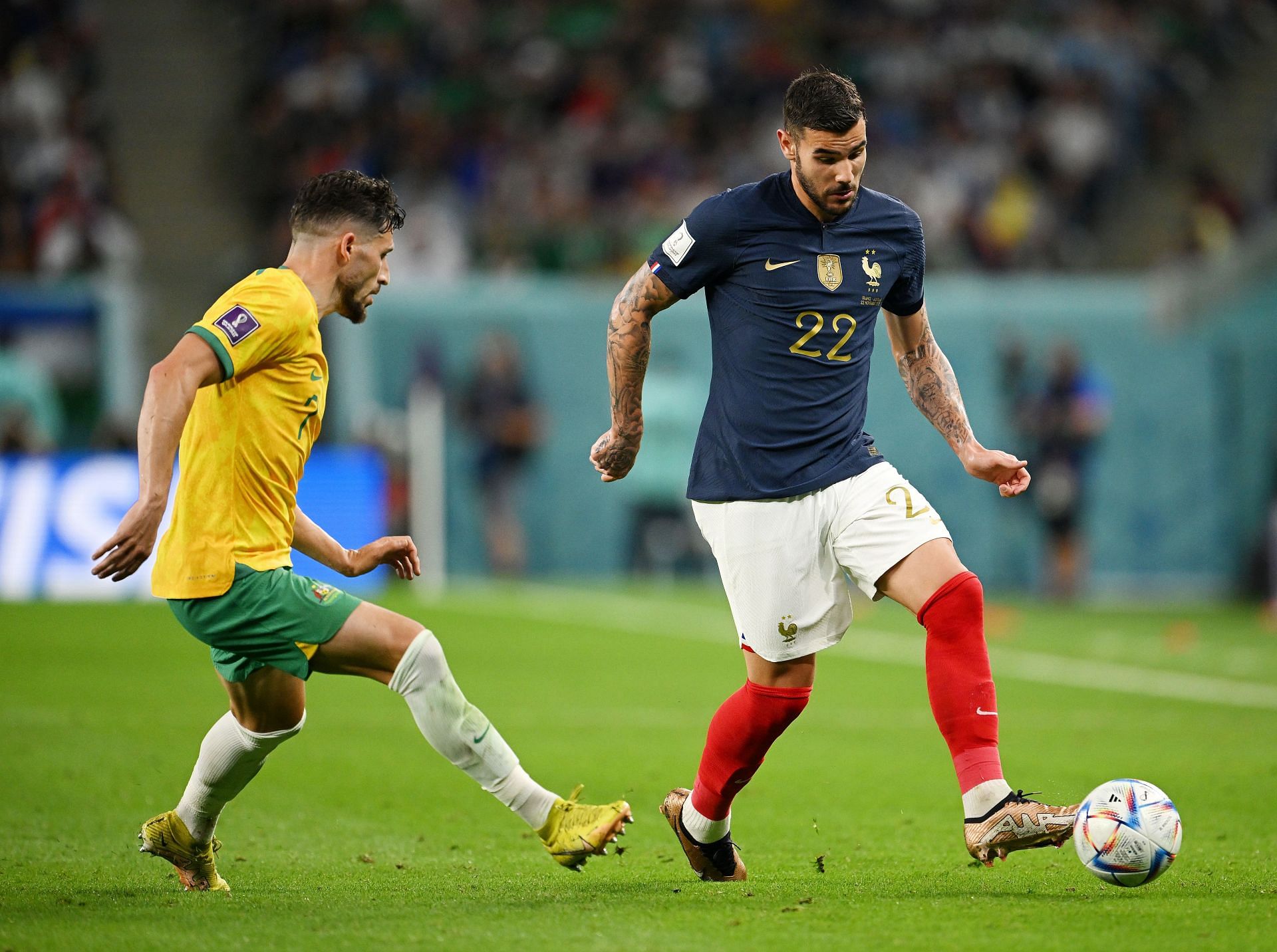 Hernandez (R) shone at left-back after replacing his brother for France early on in the game.