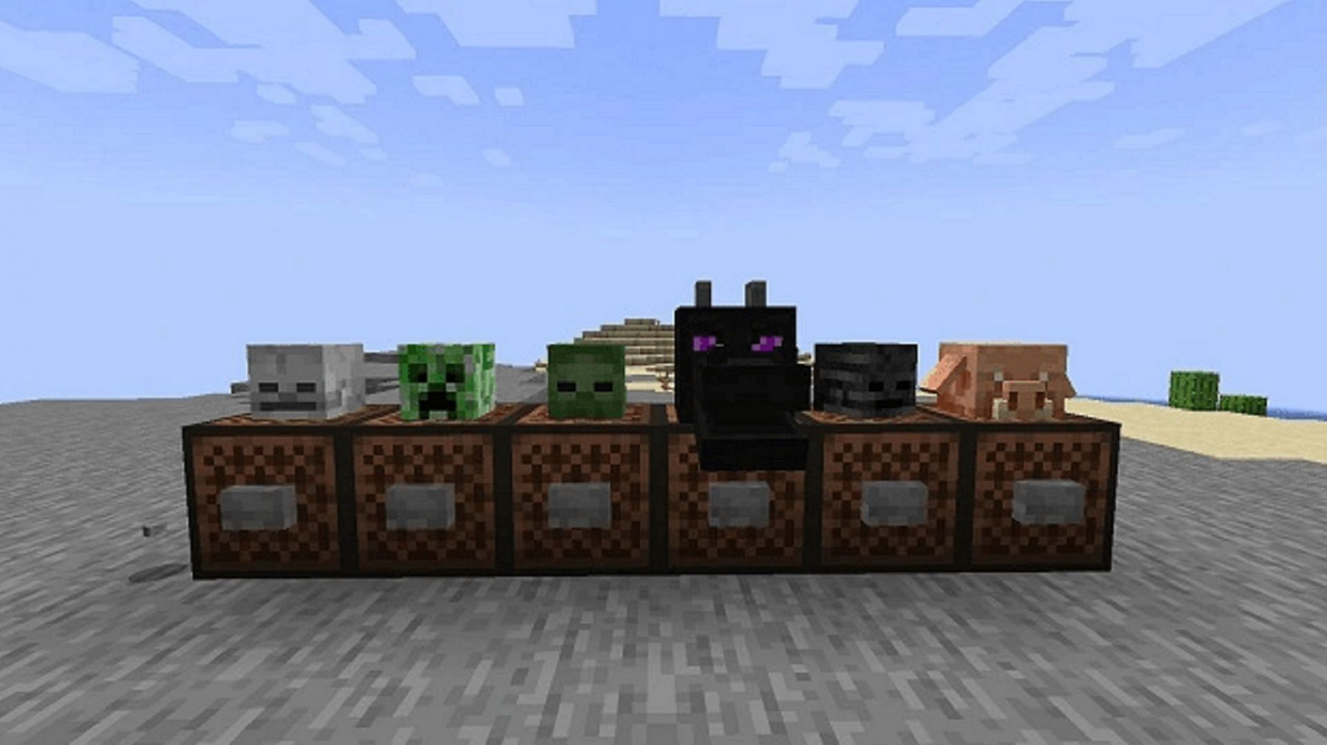 Mob heads can now make sounds thanks to the latest Minecraft Java snapshot (Image via Mojang)