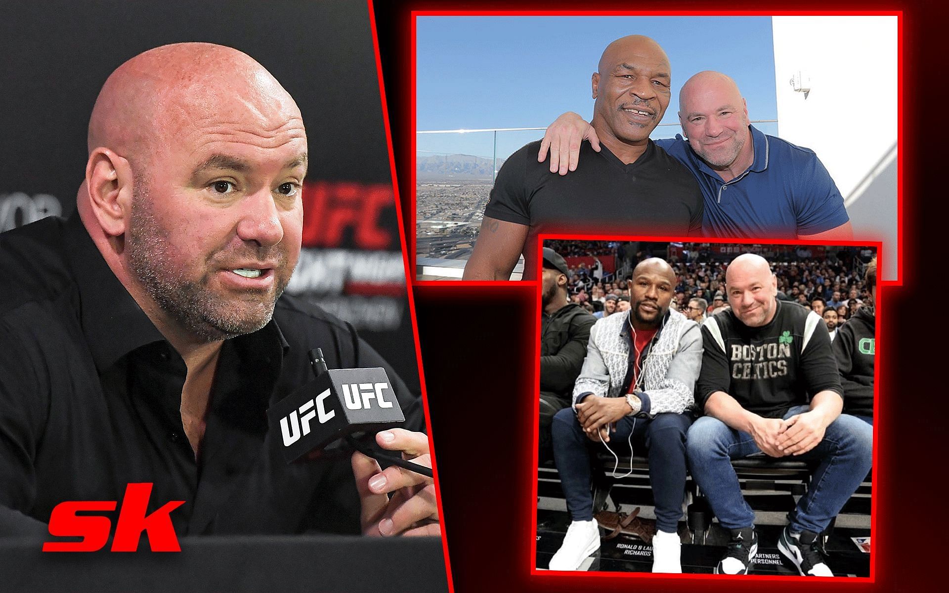 UFC president Dana White comments on the state of boxing [Photo credit: miketyson &amp; floydmayweather on Instagram]