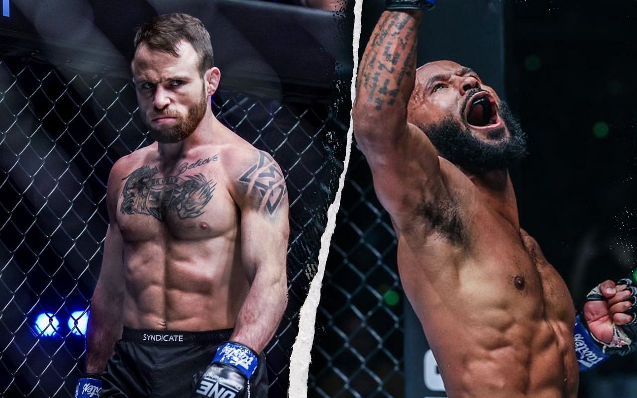 Jarred Brooks (Left) sees a potential opponent in Demetrious Johnson (Right)