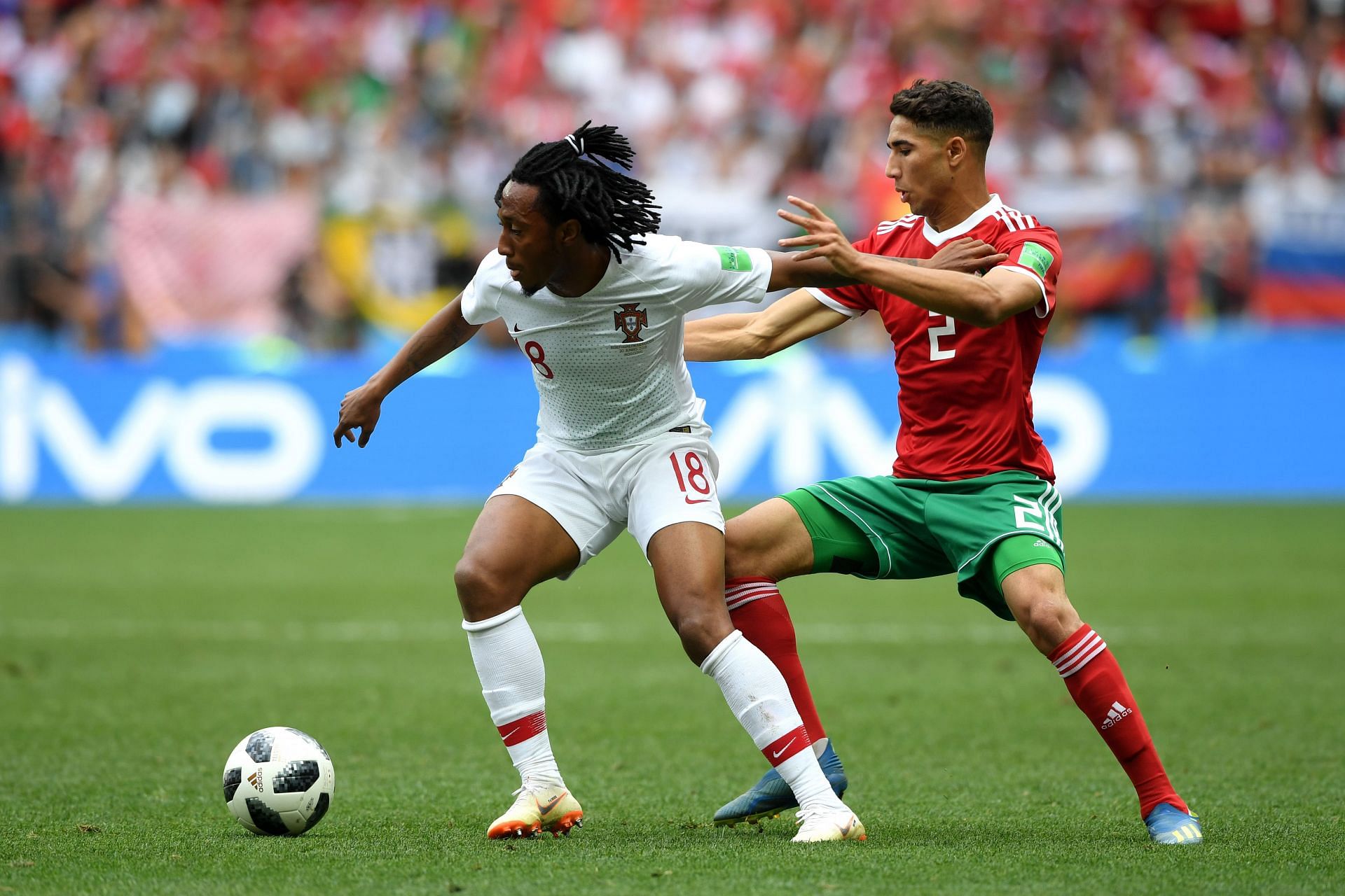 Hakimi at the 2018 FIFA World Cup in Russia