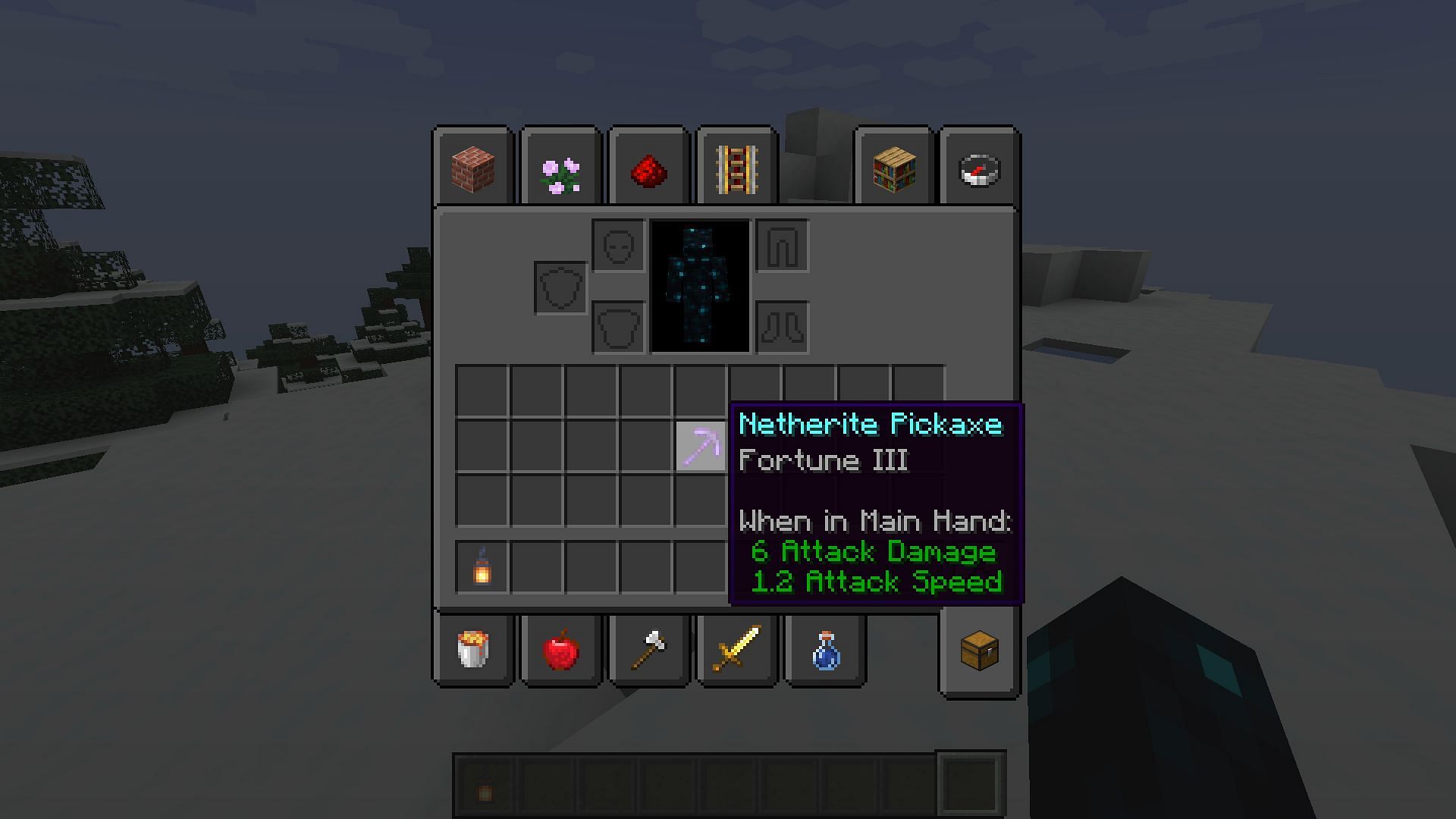 Pickaxe with fortune enchantment will yield more diamonds from a single ore block in Minecraft (Image via Mojang)