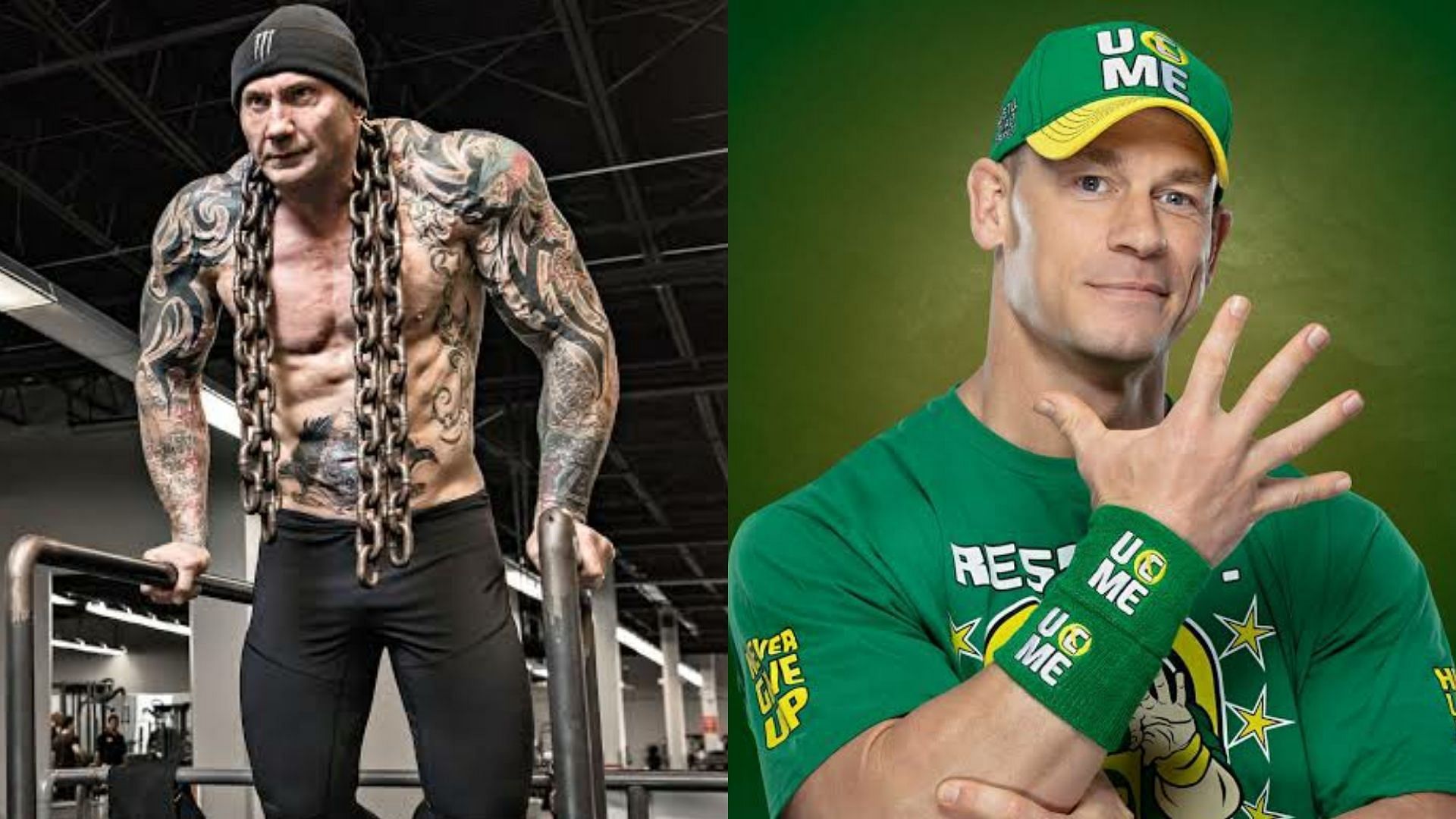 Batista(Left); John Cena(Right)
