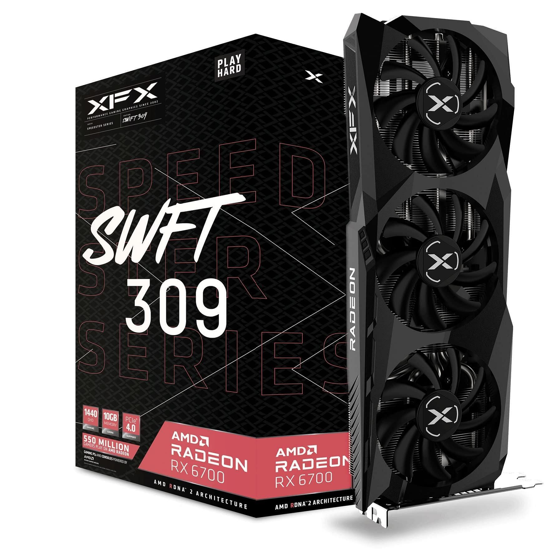 The XFX Speedster SWFT309 Radeon RX 6700 (Image via Amazon)
