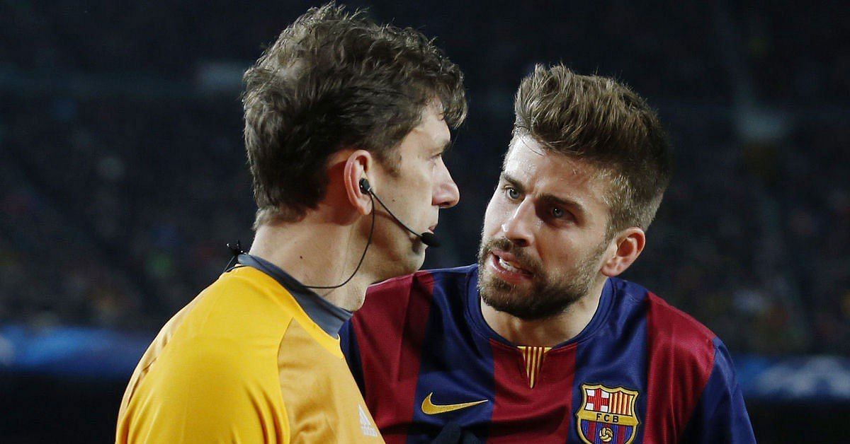 Referee reveals why he sent of Pique