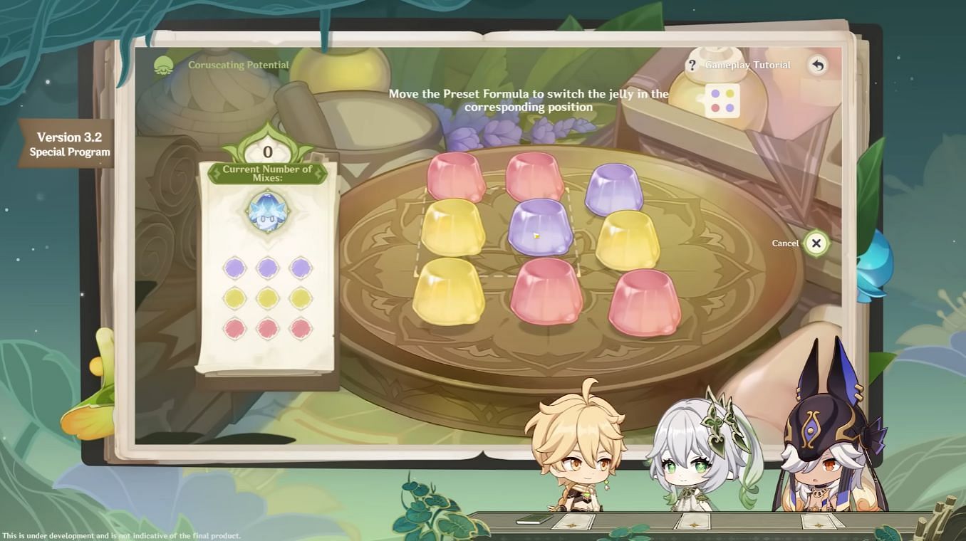 Players can rotate the position of each jelly to complete the puzzle (Image via HoYoverse)
