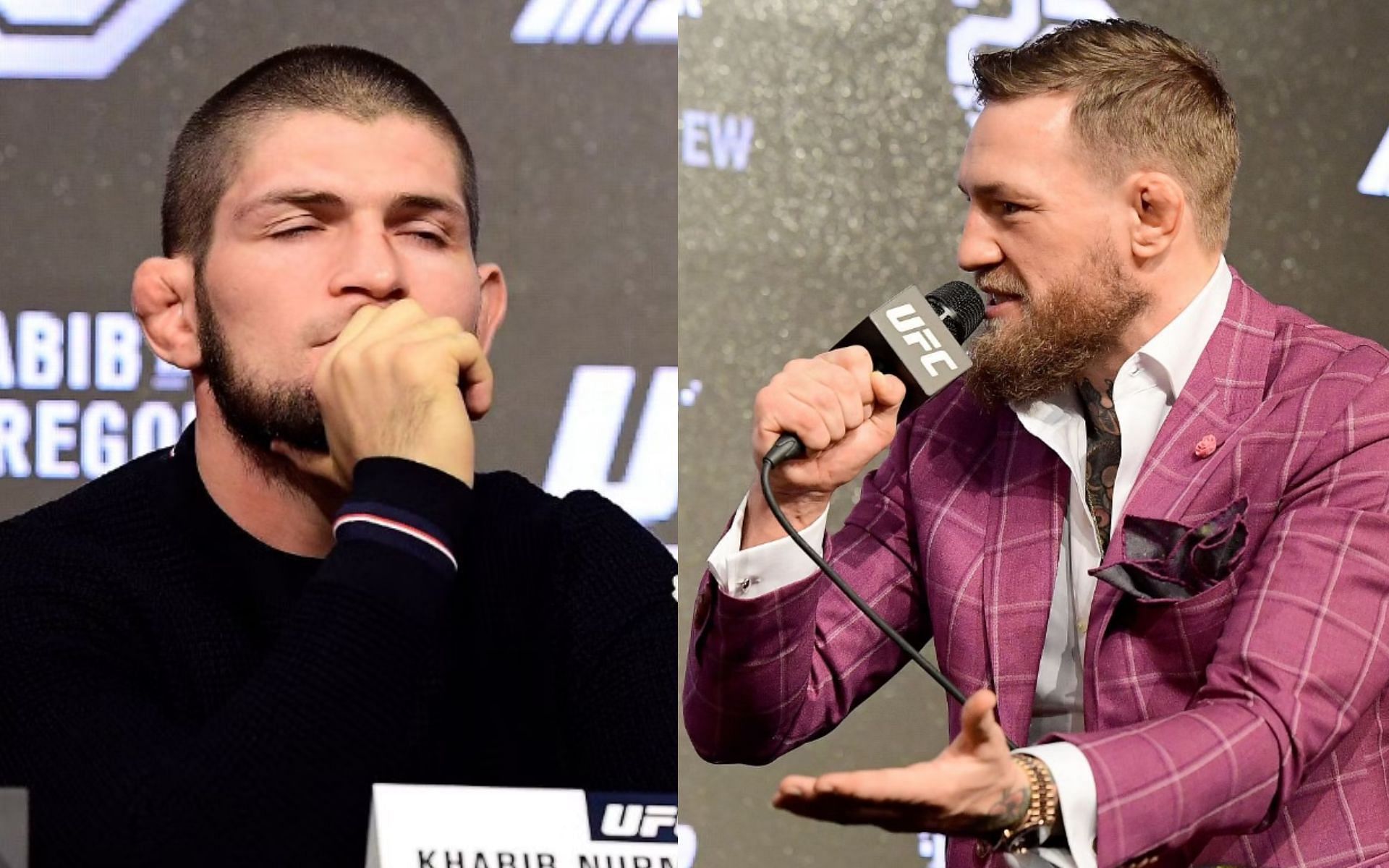 Khabib Nurmagomedov (Left) and Conor McGregor (Right) 