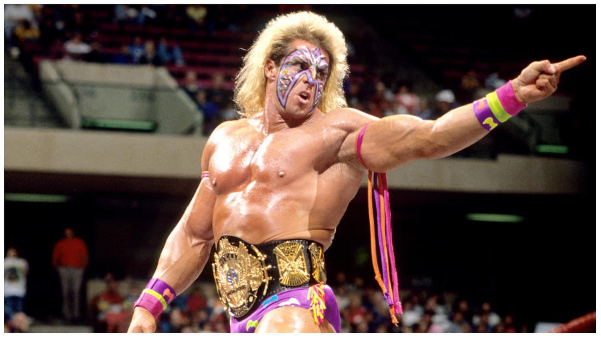 WWE Legend The Ultimate Warrior and his iconic face paint (Image via WWE)
