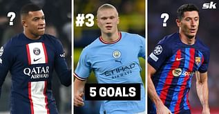5 top goalscorers in the UEFA Champions League group stage this season (2022-23)