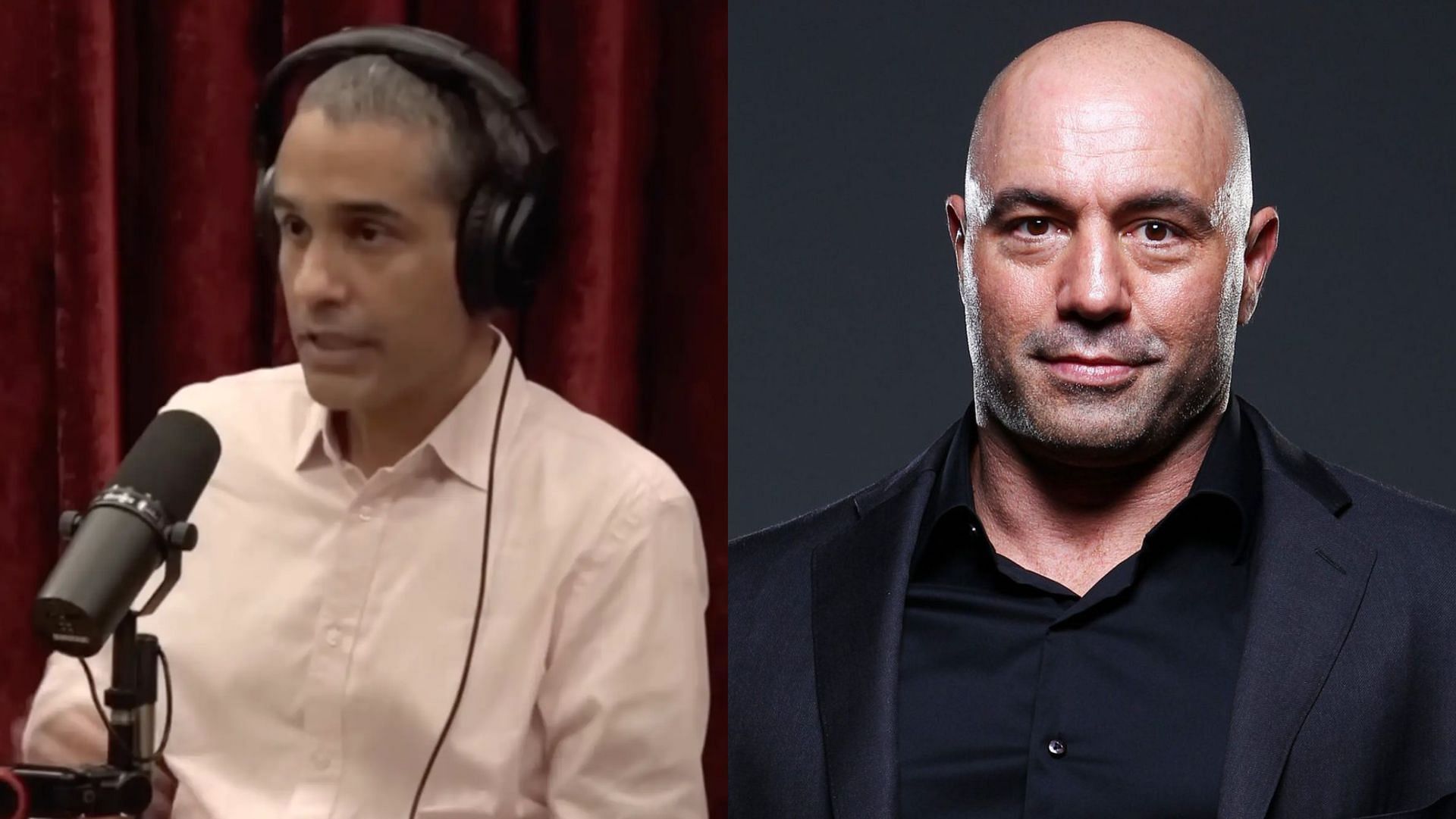 Joe Rogan and Siddharth Kara discussed the adverse mining conditions of the Congo. (Image via The Joe Rogan Experience, Mike Roach/Getty)