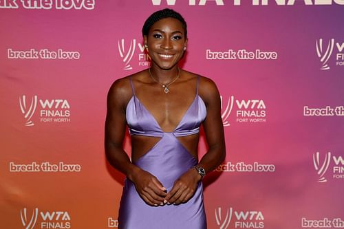 Coco Gauff pictured at the 2022 WTA Finals.