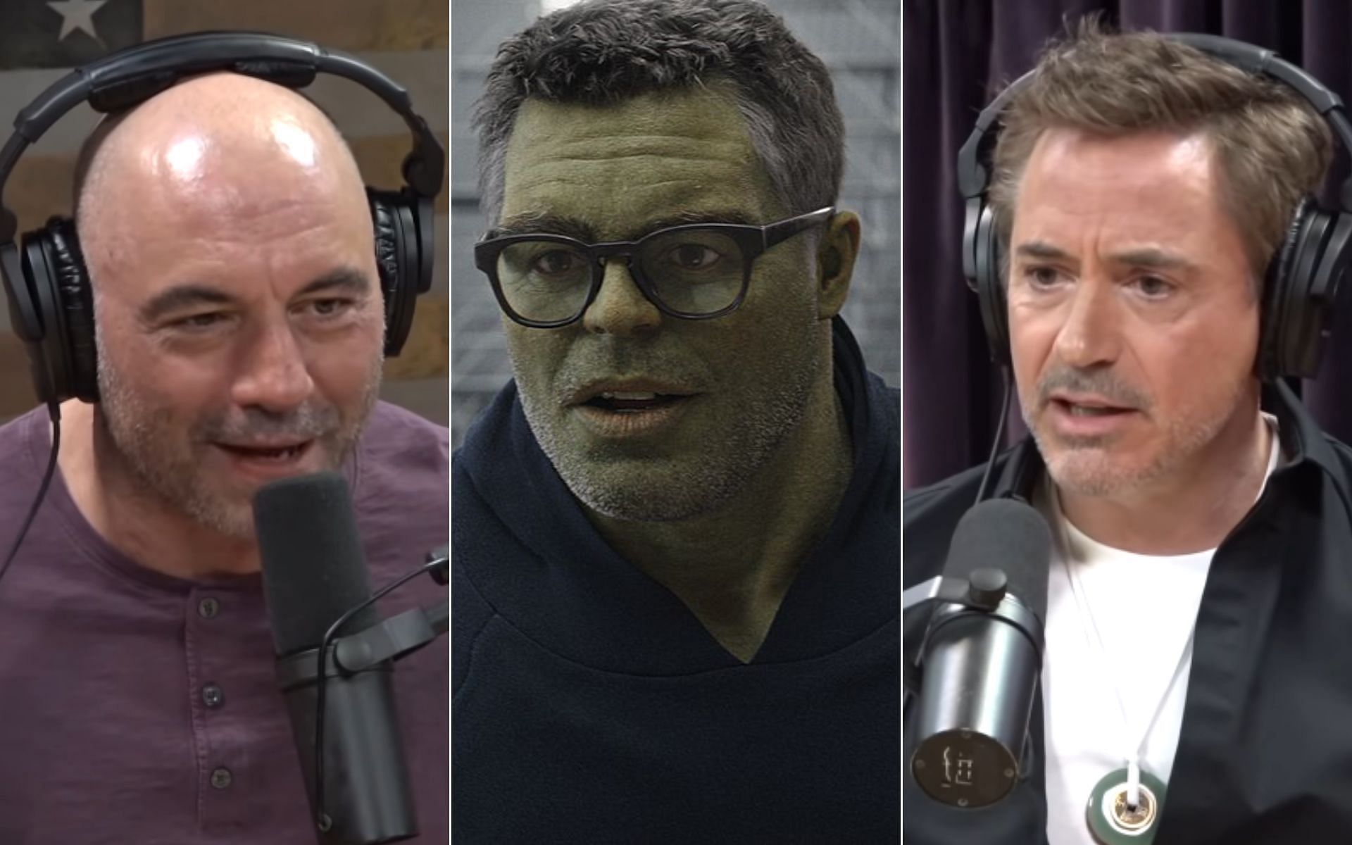 (L) Joe Rogan, Mark Ruffalo as 