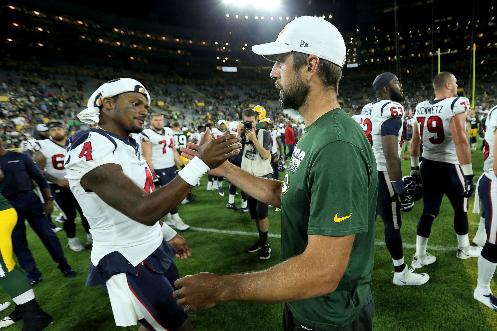 Aaron Rodgers and Deshaun Watson