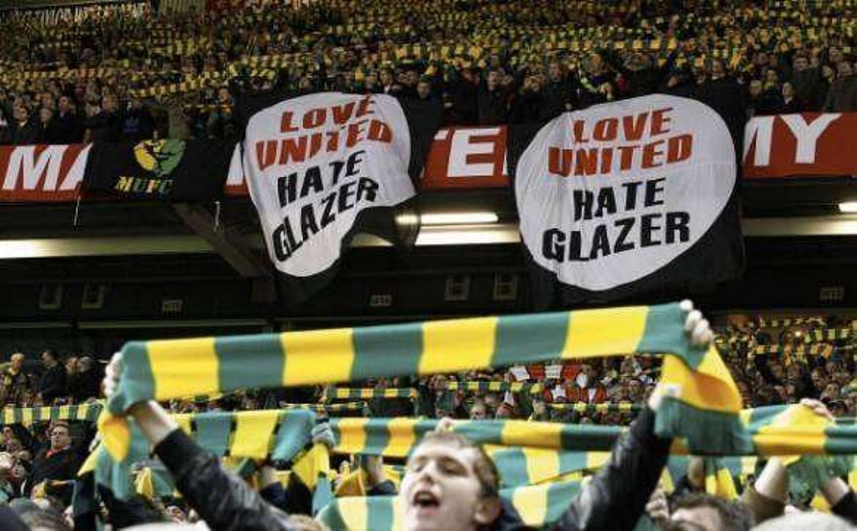 Manchester United fans were against the takeover of the club by the Glazer family.