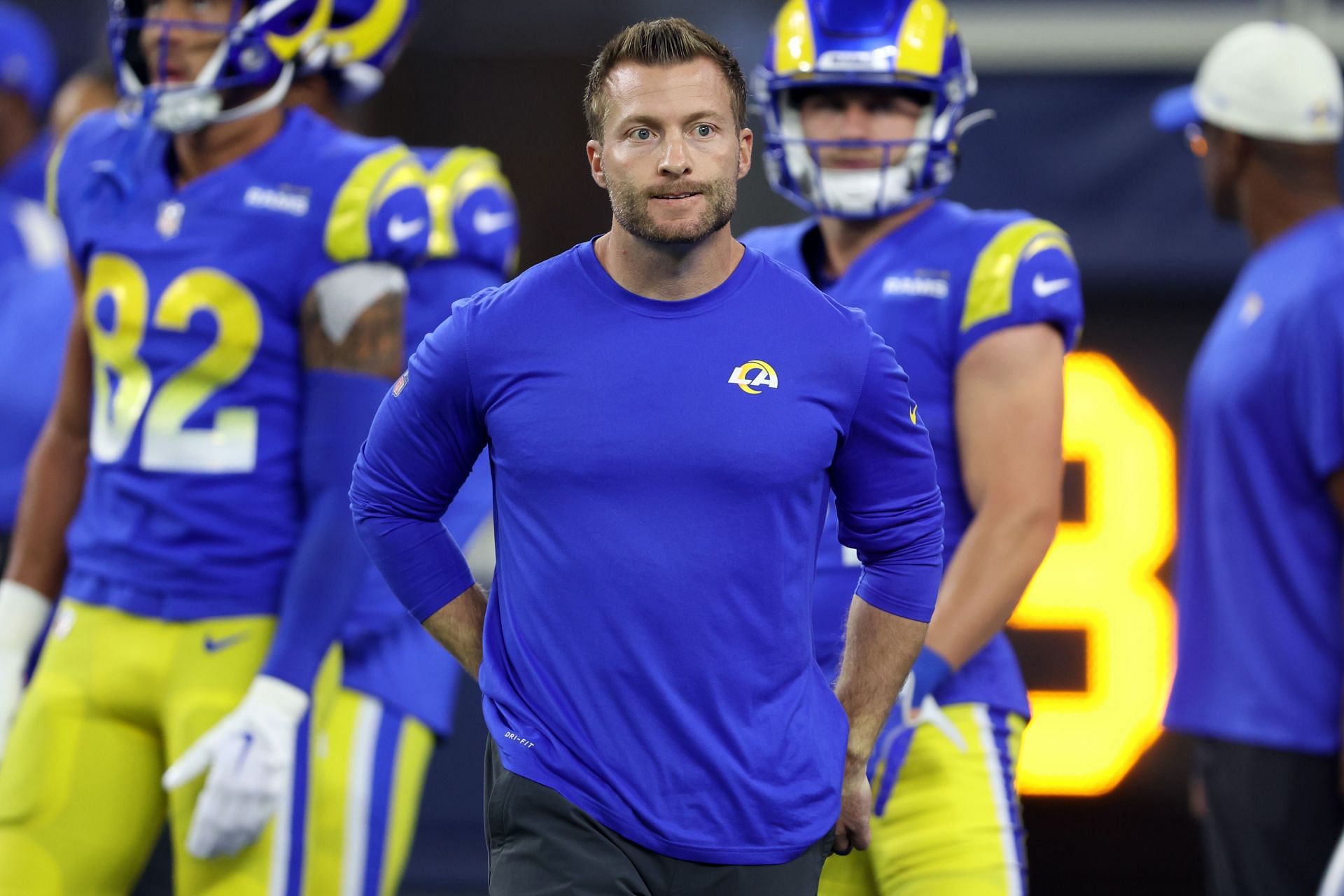 Sean McVay at Las Vegas Raiders v Los Angeles Rams