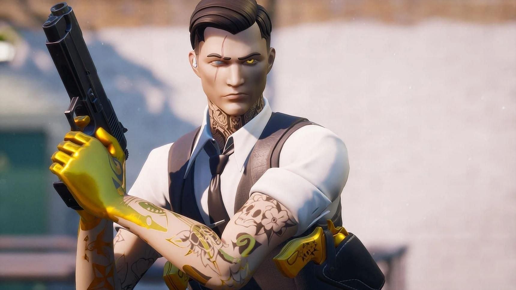 Midas&#039; touch does not correctly affect all the items in Fortnite Chapter 4 Season 1 (Image via Epic Games)