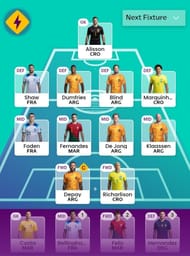 Suggested team for World Cup Fantasy 2022 Matchday 5.