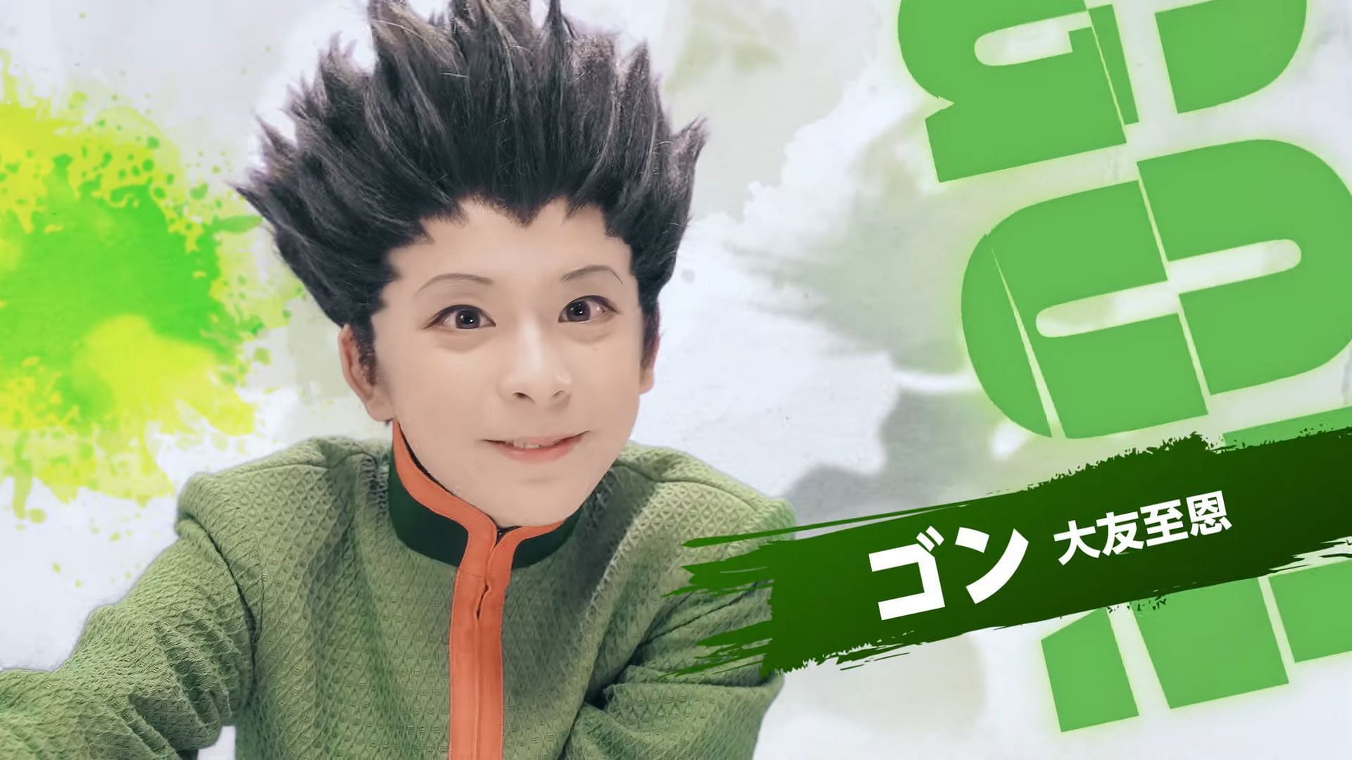 Yoshion Otomo as Gon Freecss in Stage Play commercial (Image via Hunter x Hunter The Stage YouTube Channel)