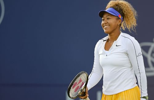 Naomi Osaka at the Mubadala Silicon Valley Classic.