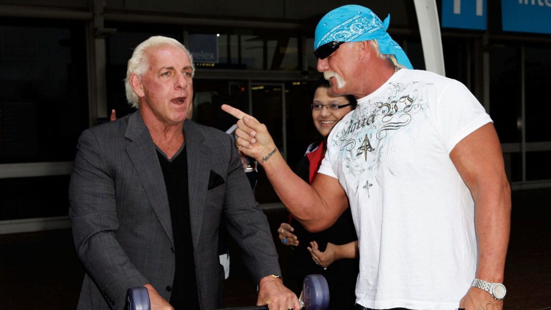 WWE Hall of Famers Ric Flair and Hulk Hogan