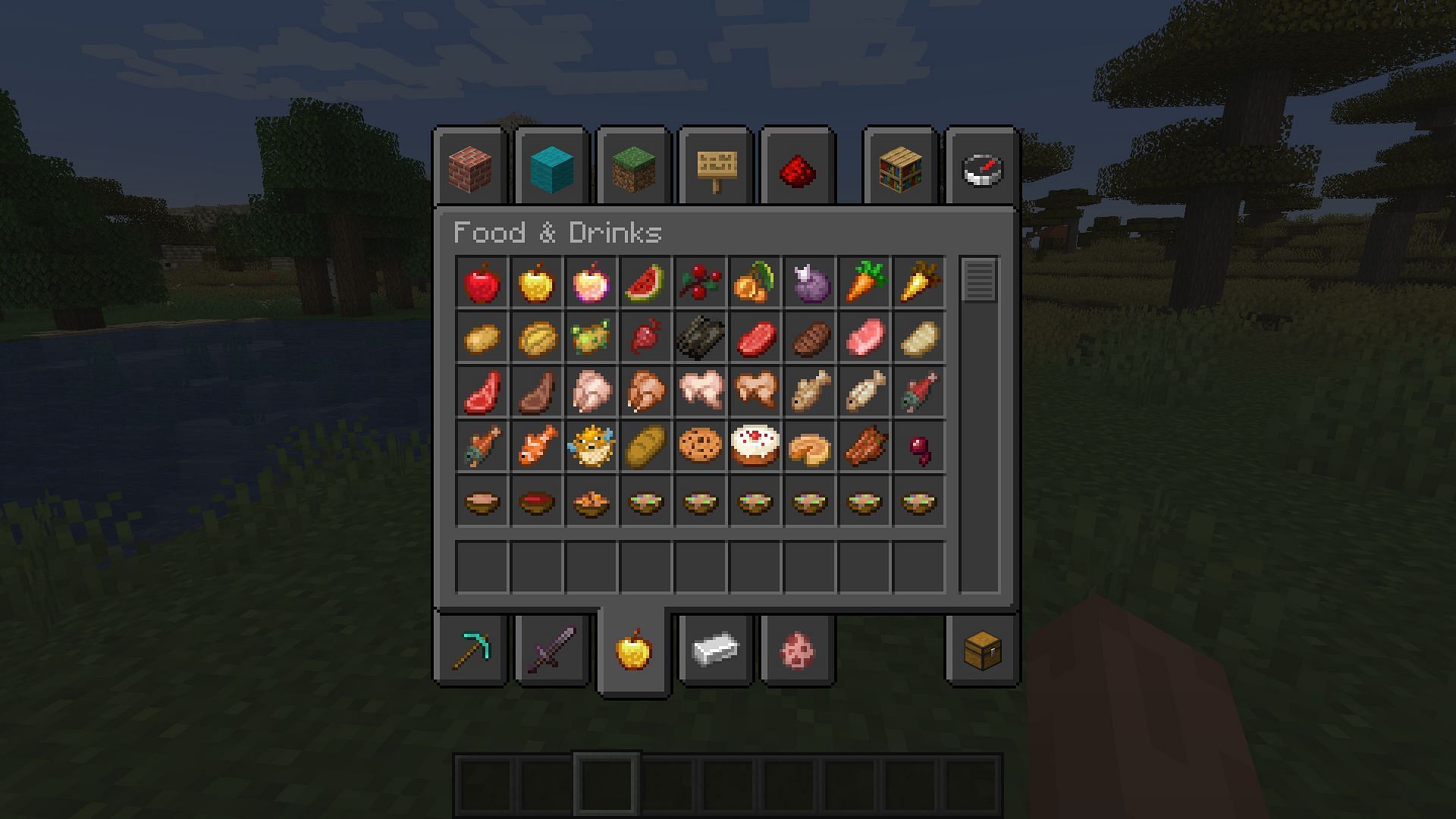 Dark UI (Image via Minecraft)