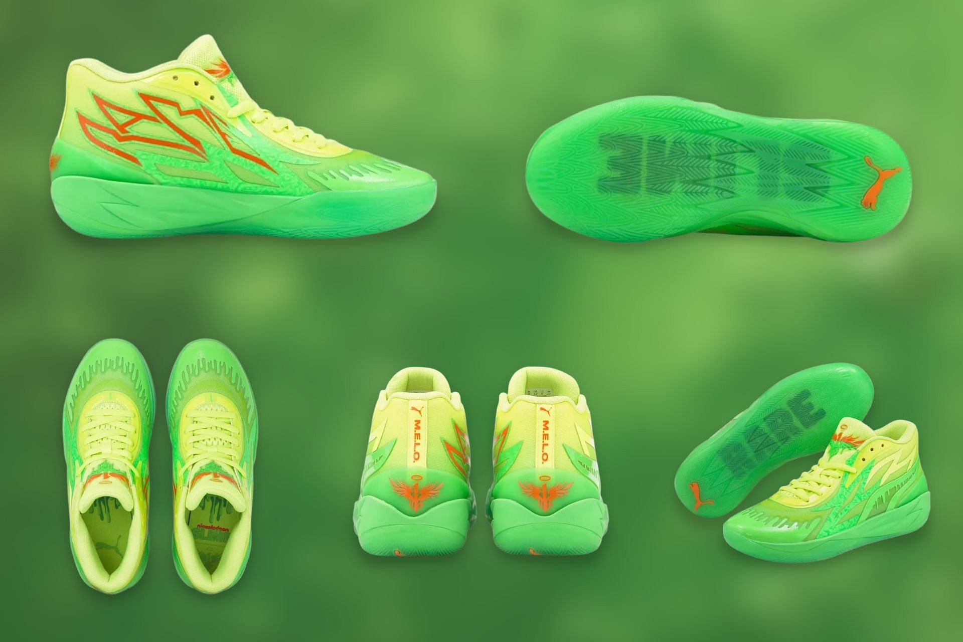 MB.02: Nickelodeon x Puma MB.02 “Slime” shoes: Where to buy, release ...