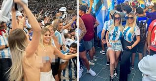 “Whoever is world champion celebrates as they want” – Argentine model filmed topless in the stadium during FIFA World Cup final breaks silence