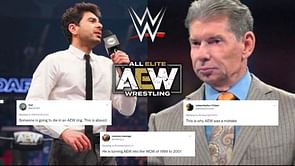 "Vince McMahon would never be this stupid" - Fans poke fun at Tony Khan after he teases bringing back WWE legend to wrestle last match in AEW