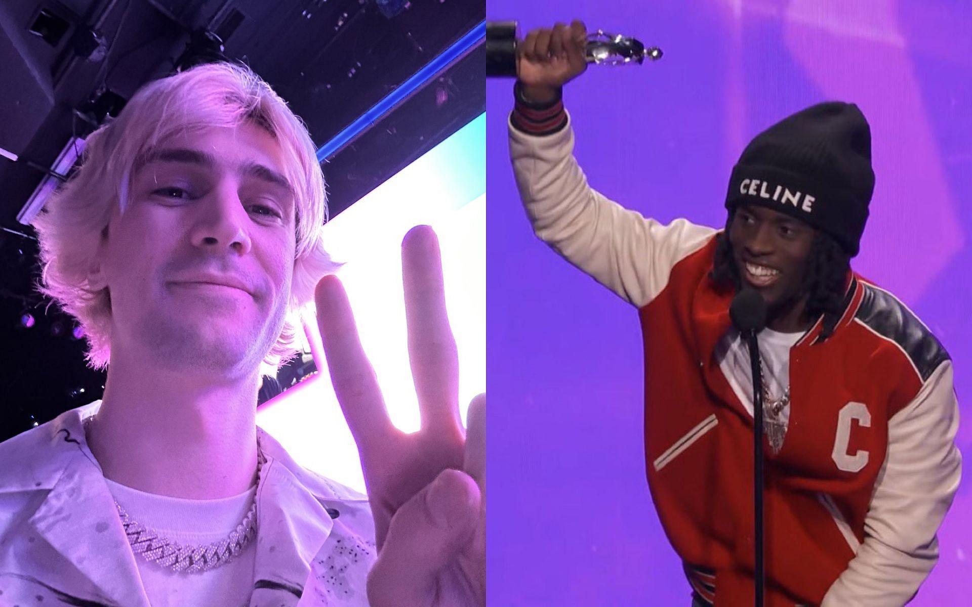 Kai Cenat and xQc won prestigious awards at the Streamy Awards 2022 (Images via xQc and Kai Cenat/Twitter)