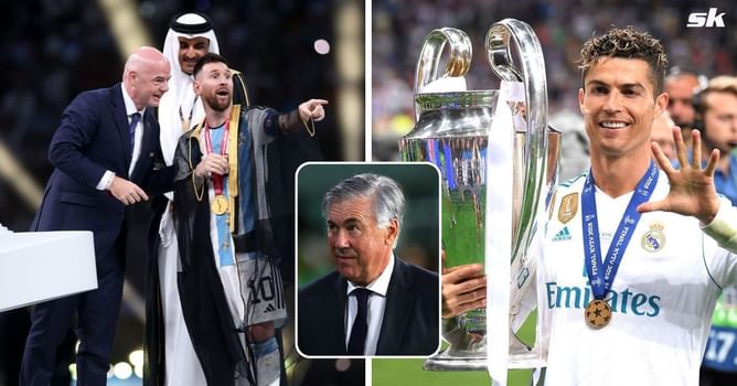 “He had an extraordinary career especially with Real Madrid” – Ancelotti on Ronaldo vs Messi rivalry after Argentine superstar wins World Cup
