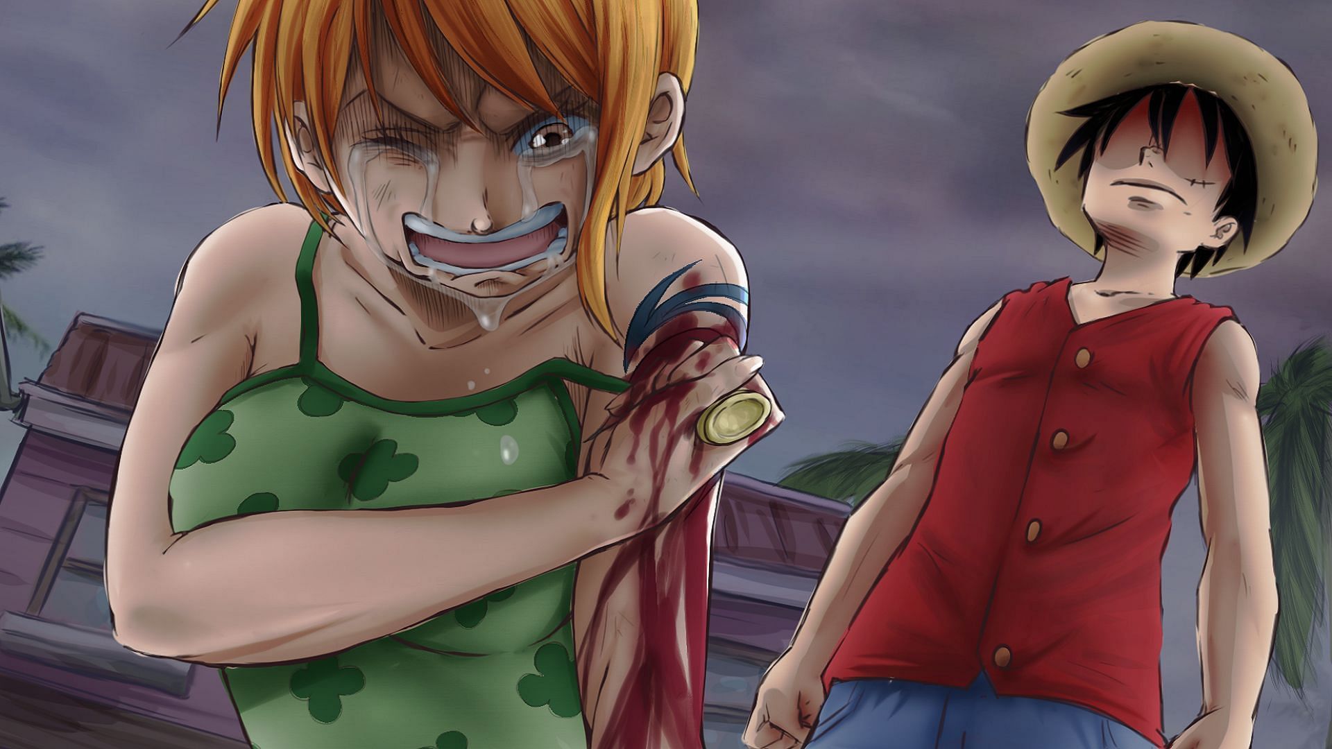 Luffy and nami from one piece