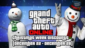 Everything on discount in GTA Online this Christmas week (December 22 - December 28)