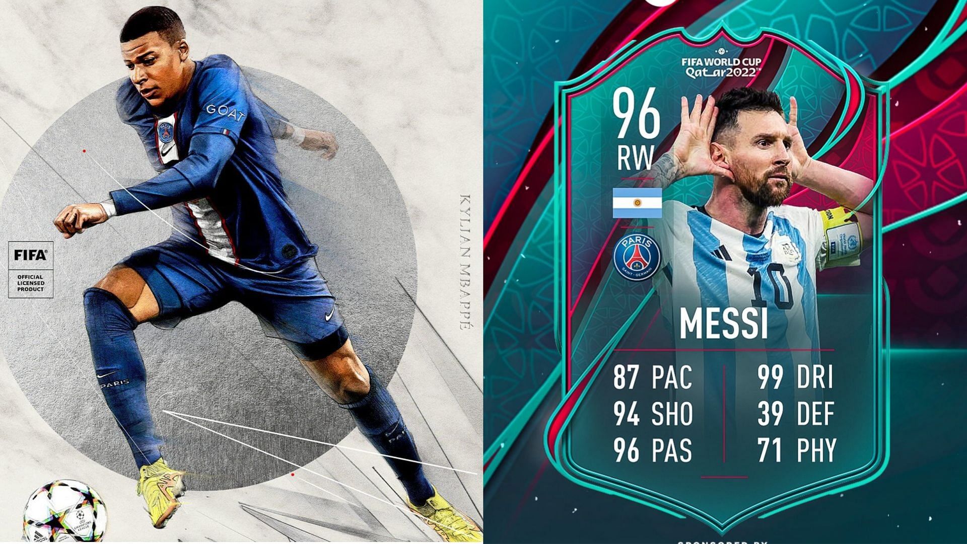 Messi is the first player to be leaked online (Images via EA Sports, Twitter/FUT Sheriff)