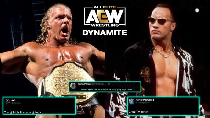 "Young Triple H vs. young Rock" - Wrestling world amazed by AEW stars' in-ring performance on Dynamite: Winter is Coming
