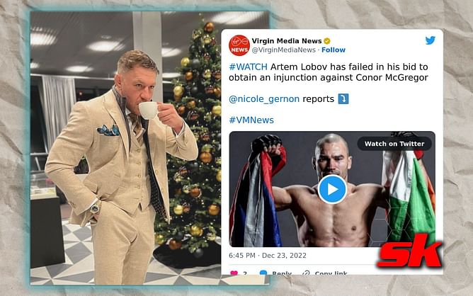 Conor McGregor offers words of advice to Artem Lobov after Russian fails to obtain injunction against 'Notorious'