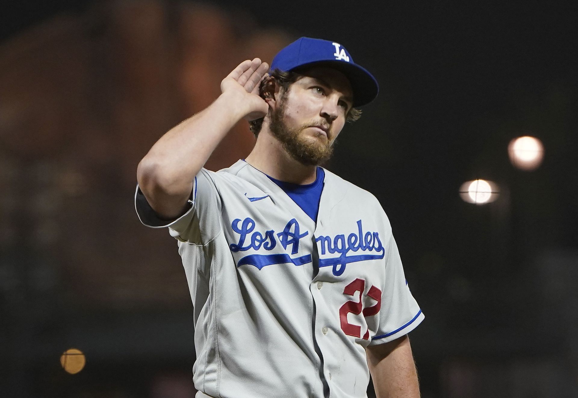 Bauer with the Los Angeles Dodgers