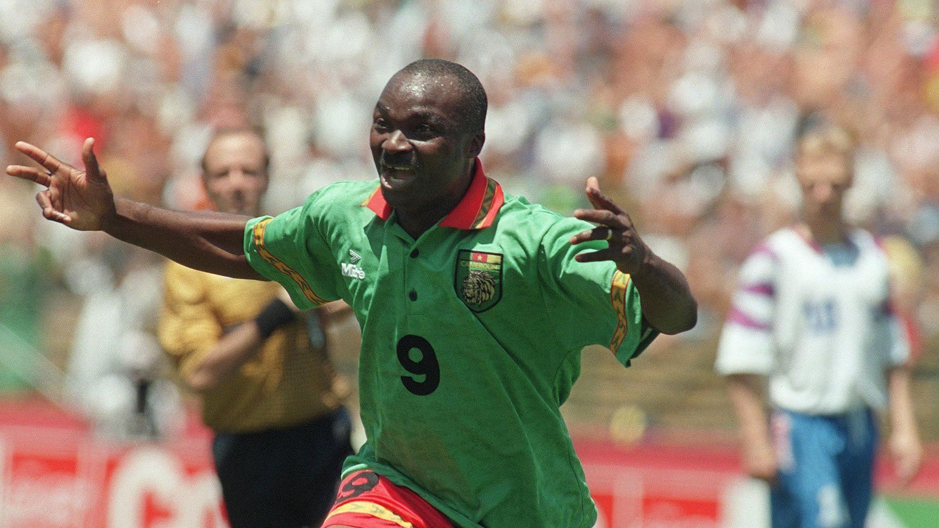 Roger Milla is the oldest goalscorer in FIFA World Cup History | Courtesy: @LeonCadell1