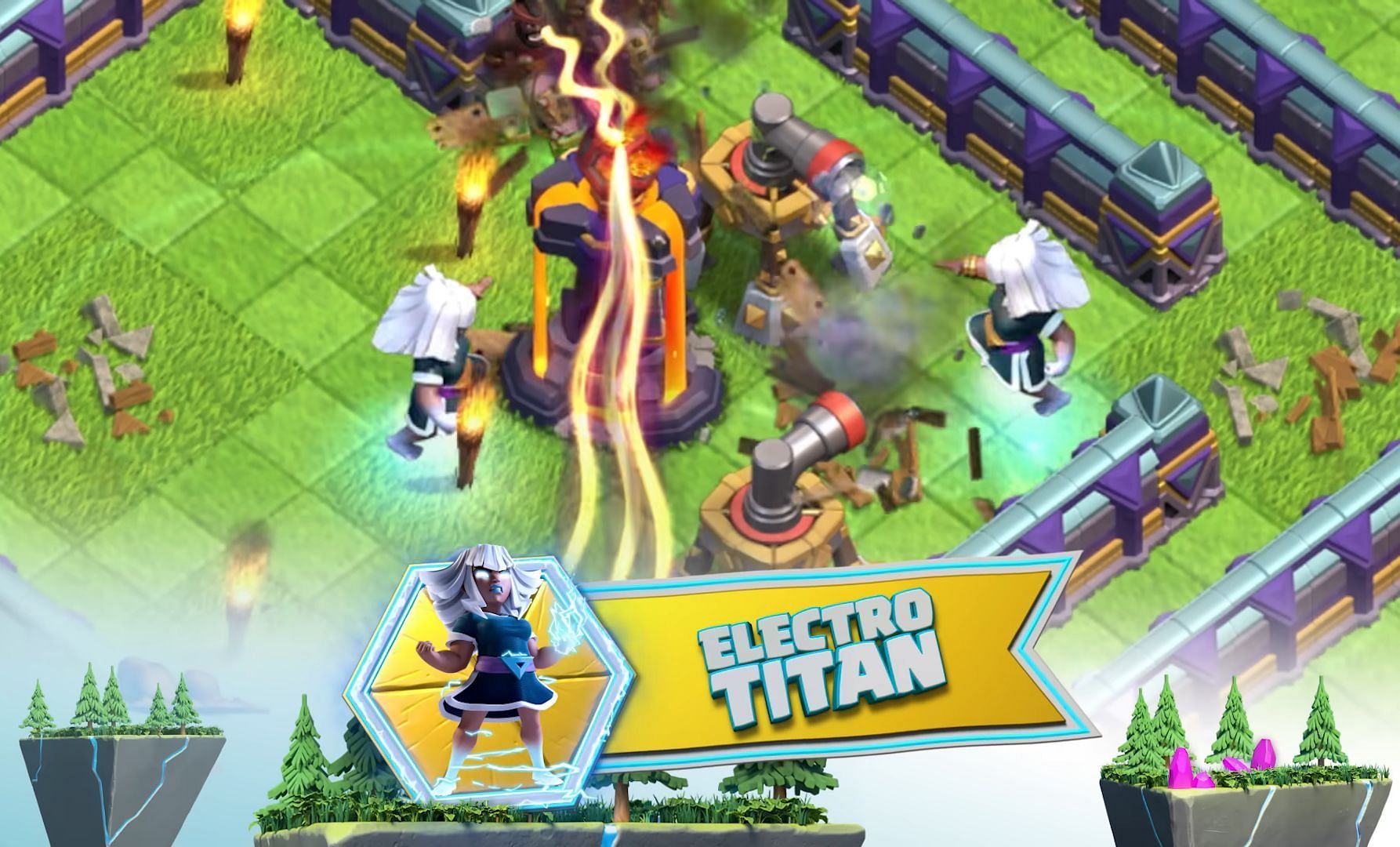 The Electro Titan team has been included in the TH15 update (Image via Supercell)